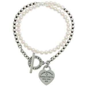 TIFFANY White Diamond Charm Bracelet